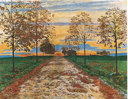 Kunstdruk Ferdinand Hodler - Herbstabend 1892 60x48cm