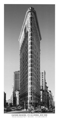 Kunstdruk Henri Silberman - Flatiron Building 50x100cm