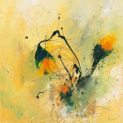 Kunstdruk Isolde Folger - Blüten II 70x70cm