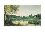 Kunstdruk J.B.C. Corot - L'étang de ville d'Avray 30x24cm