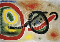 Kunstdruk Joan Miro - Femme III 80x60cm