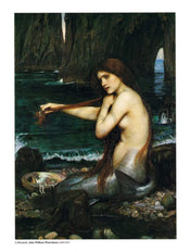 Kunstdruk John William Waterhouse - A Mermaid 60x80cm