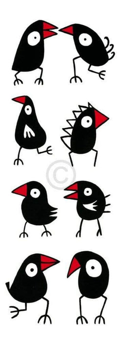 Kunstdruk Birdman Hans Lan - Let's walk and talk 35x100cm
