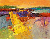 Kunstdruk Madjid - Lavendelfeld 90x70cm