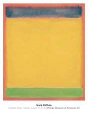 Kunstdruk Mark Rothko - Untitled Blue, Yellow, Green, Red 71x91cm