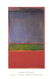 Kunstdruk Mark Rothko - No. 6, 1951 61x91cm