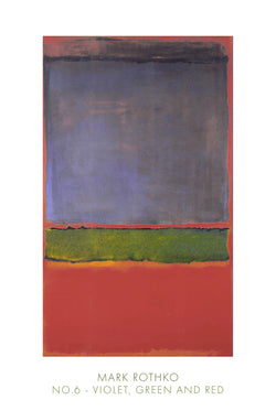 Kunstdruk Mark Rothko - No. 6, 1951 61x91cm