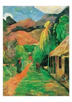 Kunstdruk Paul Gauguin - Chemin a papeete 50x70cm
