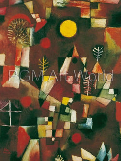 Kunstdruk Paul Klee - Der Vollmond 60x80cm