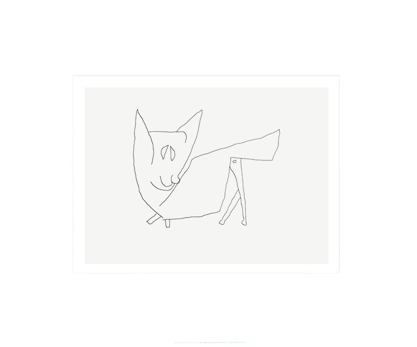 Kunstdruk Paul Klee - Le Petit Chat 60x50cm