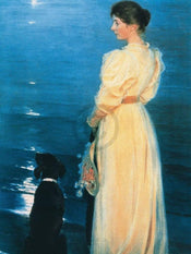 Kunstdruk Peter Severin Krøyer - Summer evening at Skagen 60x80cm