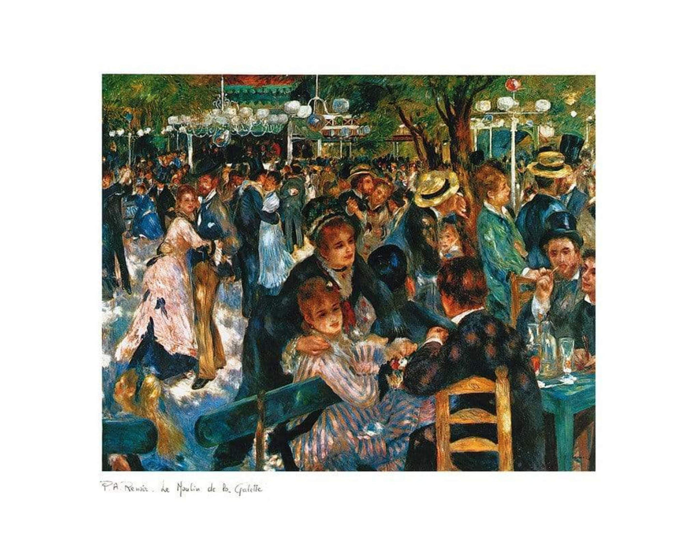 Kunstdruk Auguste Renoir - Le Moulin de la Galette 70x50cm