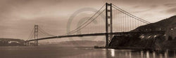 Kunstdruk Alan Blaustein - Golden Gate Bridge II 90x30cm