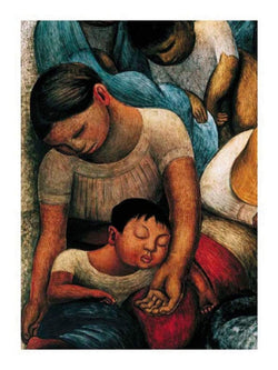 Kunstdruk Diego Rivera - La Noche de Los Pobres 60x80cm