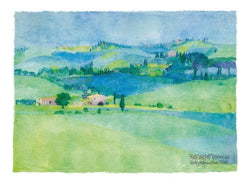 Kunstdruk Ralf Westphal - Abbazia di Monte Oliveto, Toskana 80x60cm
