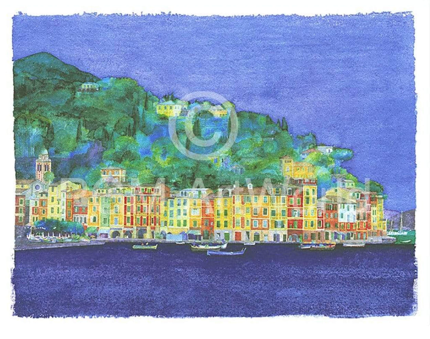 Kunstdruk Ralf Westphal - Portofino / Ligurien 90x70cm