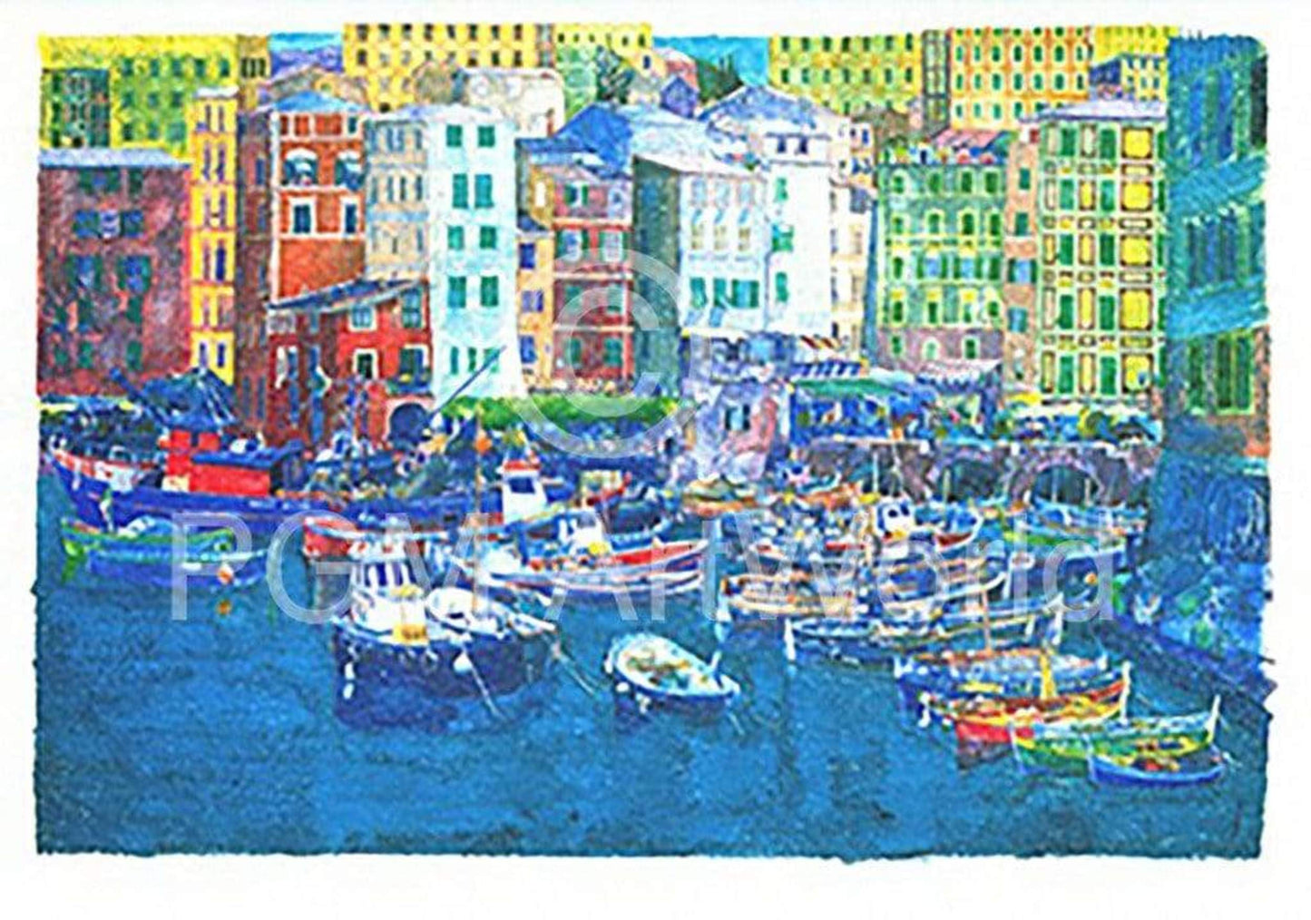 Kunstdruk Ralf Westphal - Camogli / Levante 100x70cm