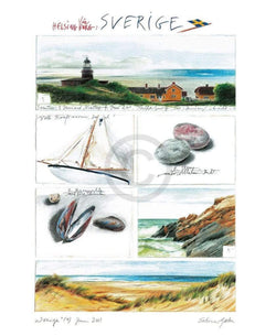 Kunstdruk Sabine Gerke - Via Helsingborg 40x50cm