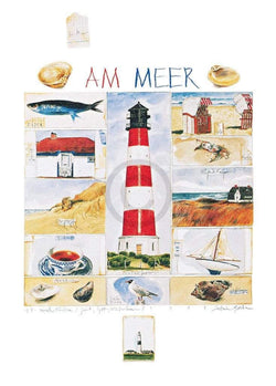Kunstdruk Sabine Gerke - Nordsee 50x70cm