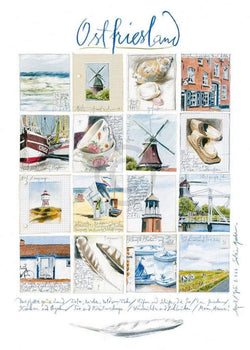 Kunstdruk Sabine Gerke - Ostfriesland 1 50x70cm