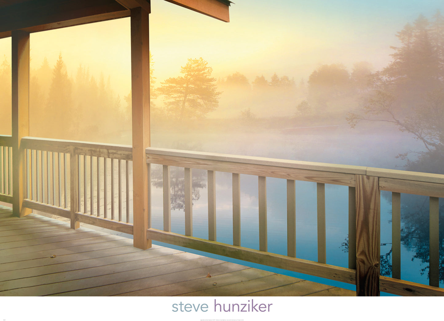 Kunstdruk Steve Hunziker - Lodge Deck 91x66cm