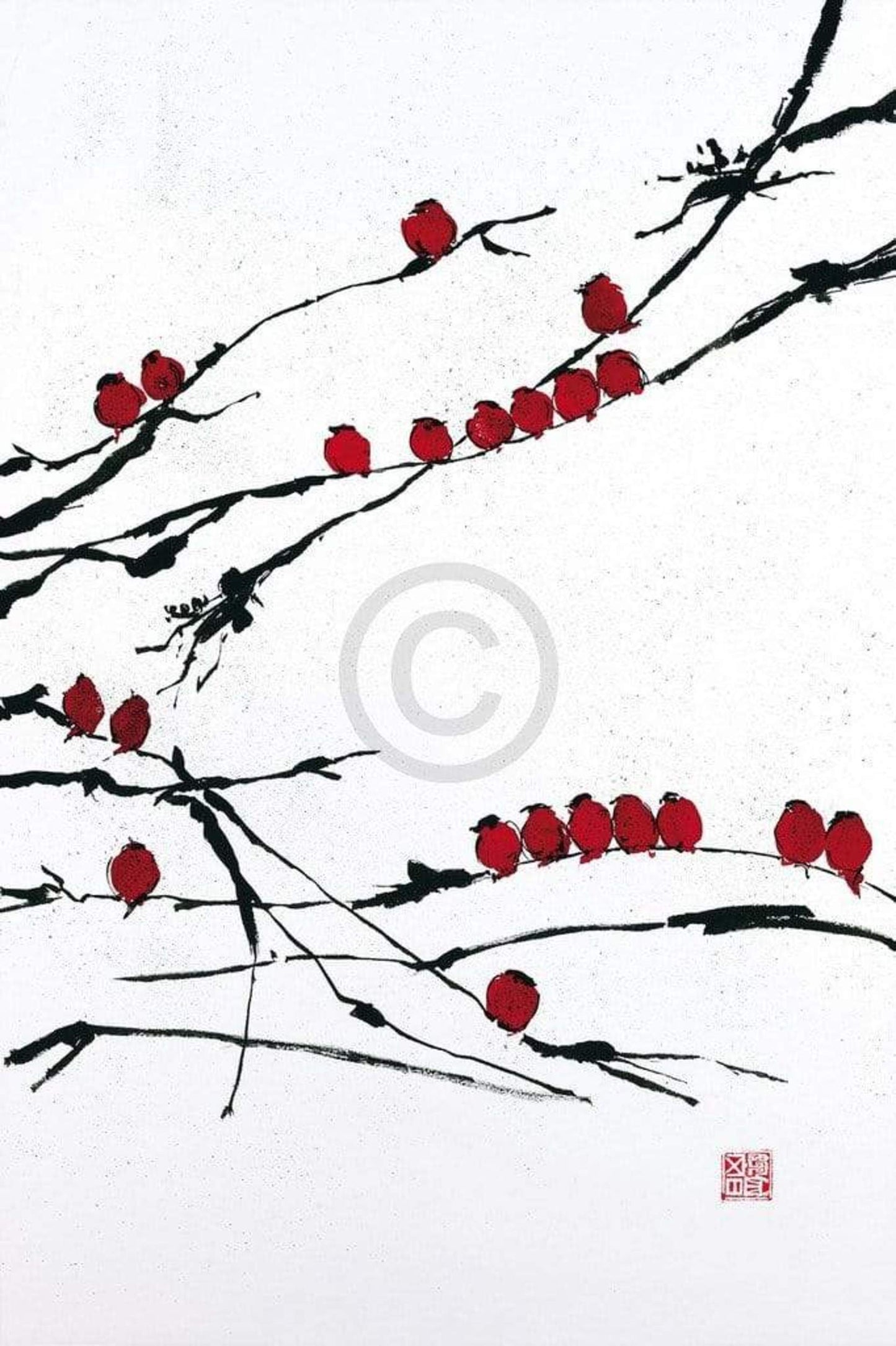 Kunstdruk Jenny Tsang - Bamboo Chorus 41x61cm
