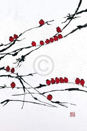 Kunstdruk Jenny Tsang - Bamboo Chorus 41x61cm