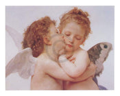 Kunstdruk William Bouguereau - The first Kiss 50x40cm