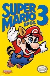 Poster Super Mario Bros 3 NES Cover 61x91,5cm