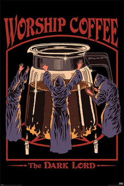 Poster Steven Rhodes Worship Coffee 61x91,5cm