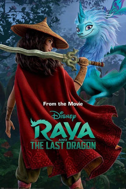 Poster Raya and the Last Dragon Warrior in the Wild 61x91,5cm