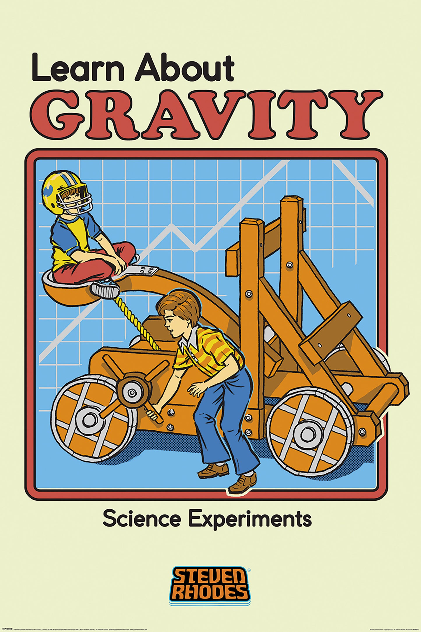 Poster Steven Rhodes Learn About Gravity 61x91,5cm