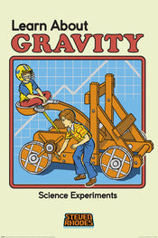 Poster Steven Rhodes Learn About Gravity 61x91,5cm
