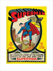 Kunstdruk Superman No 1 60x80cm
