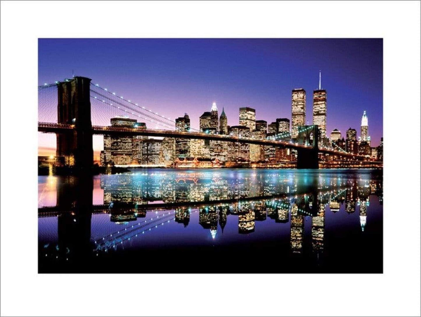 Kunstdruk Brooklyn Bridge Colour 80x60cm