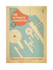 Kunstdruk Star Trek The Ultimate Computer 60x80cm
