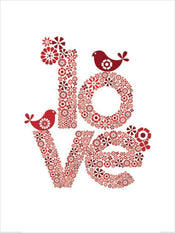 Kunstdruk Valentina Ramos - Red Love 60x80cm