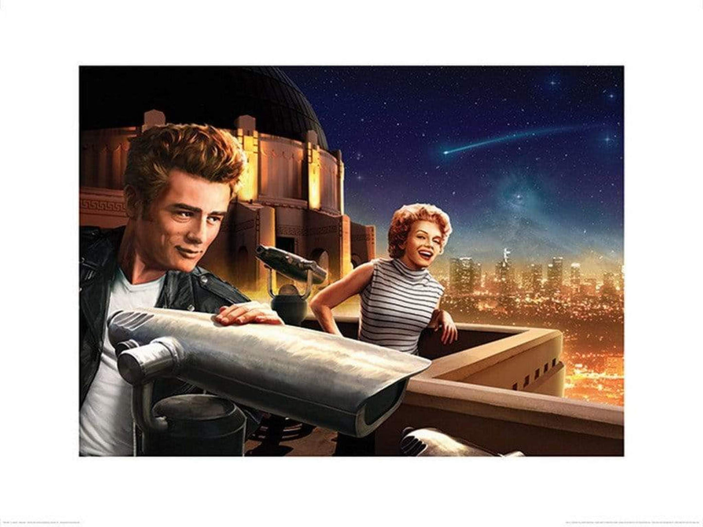 Kunstdruk Stargazing J J Brando 80x60cm
