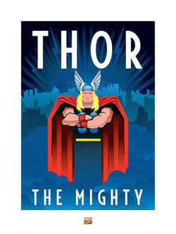 Kunstdruk Marvel Deco Thor 60x80cm