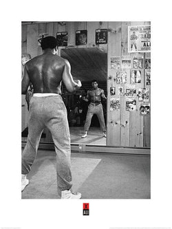 Kunstdruk Muhammad Ali Mirror 60x80cm