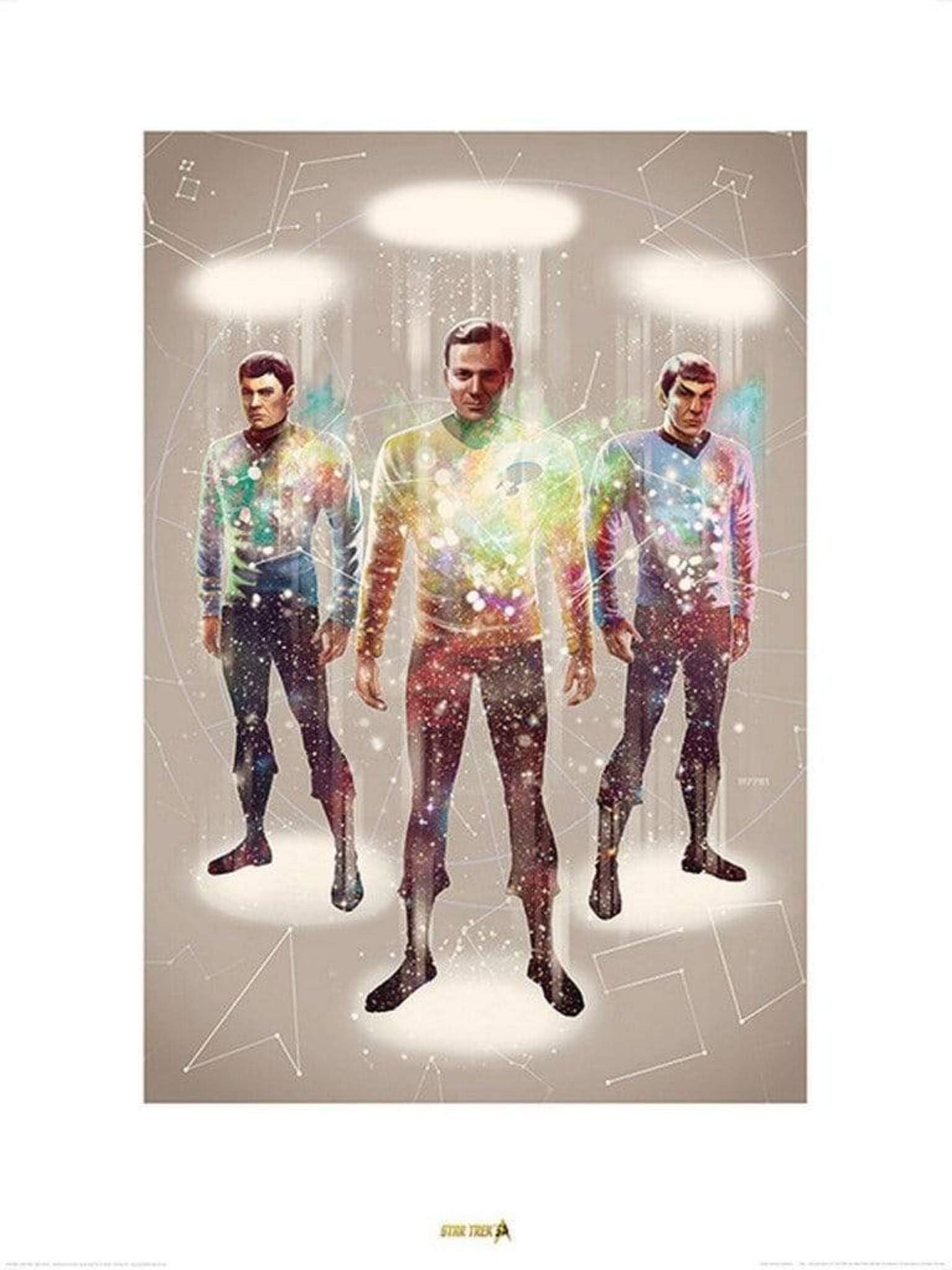 Kunstdruk Star Trek Beam Me Up 50th Anniversary 60x80cm