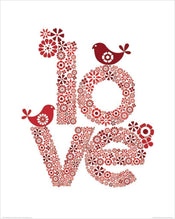 Kunstdruk Valentina Ramos - Red Love 40x50cm