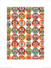 Kunstdruk Valentina Ramos - Owls Family 30x40cm