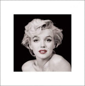 Kunstdruk Marilyn Monroe Red Lips 40x40cm
