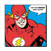 Kunstdruk Flash Fastest Man Alive 40x40cm