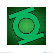 Kunstdruk DC Comics Green Lantern Symbol 40x40cm