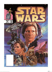 Kunstdruk Star Wars Captain Solo 50x70cm