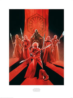 Kunstdruk Star Wars The Last Jedi Snoke and Elite Guards 60x80cm
