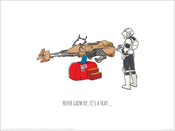Kunstdruk Star Wars Never Grow Up 40x30cm