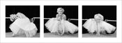 Kunstdruk Marilyn Monroe Ballerina Triptych 95x33cm